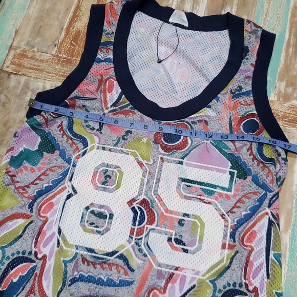 ZARA + TRF Trafaluc Multicolor Mesh Sports Jersey - Picture 6 of 7